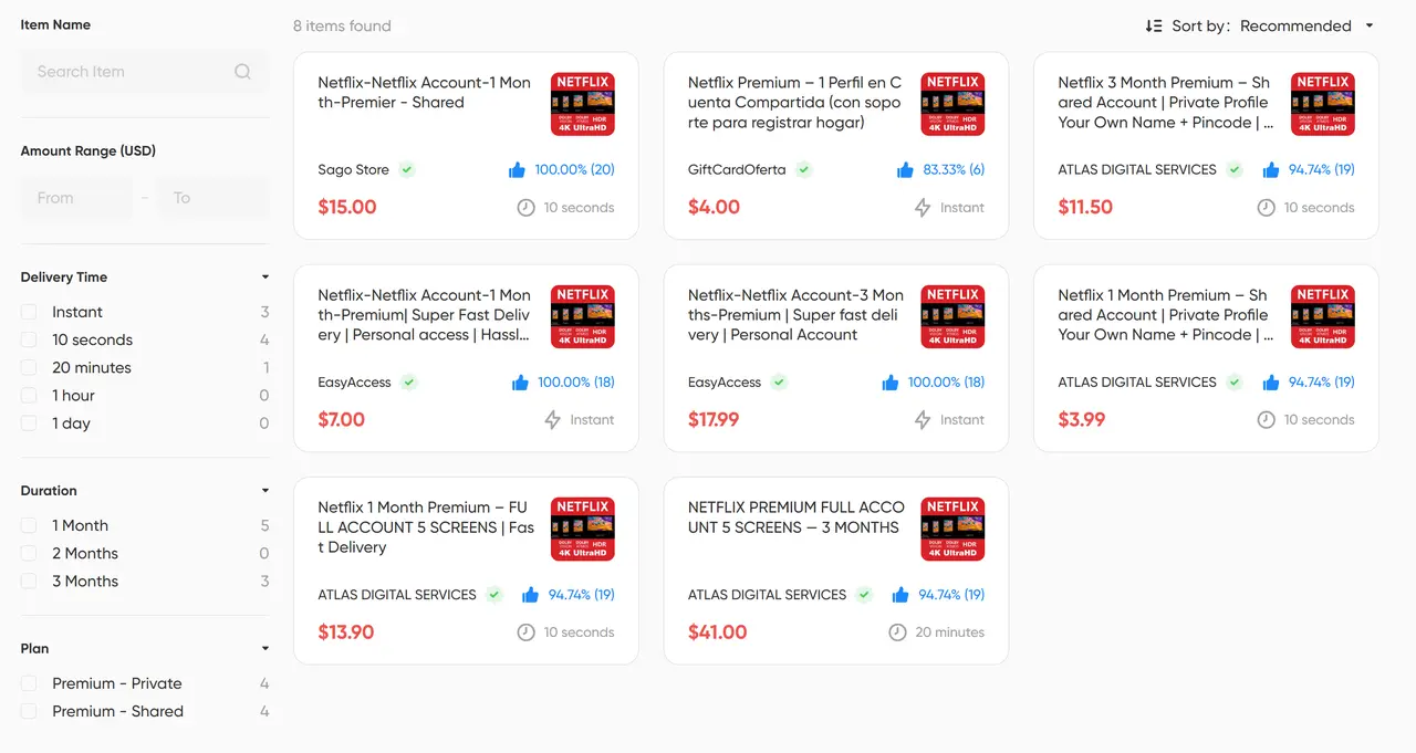 Netflix account sharing