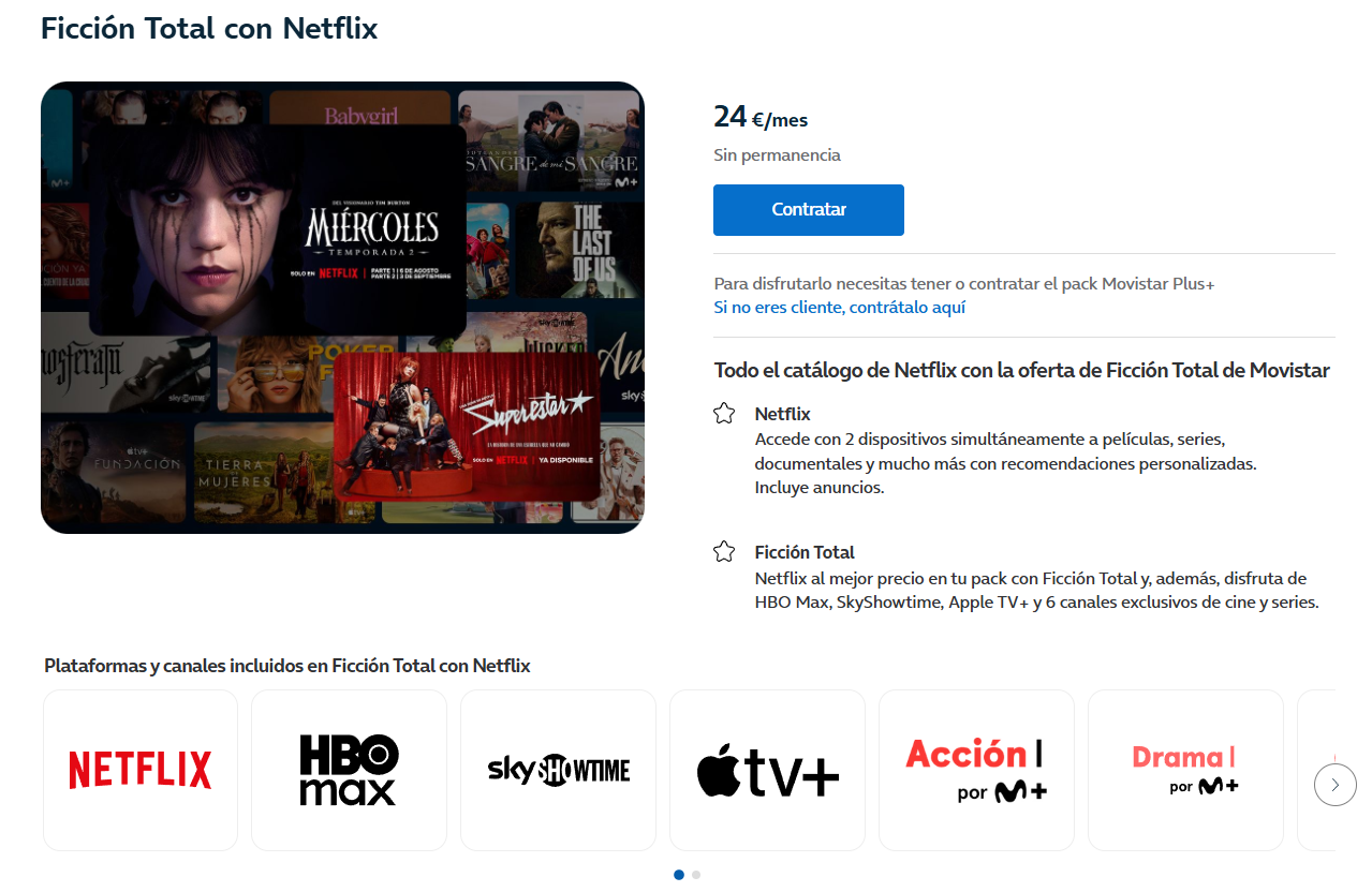 Netflix en Movistar