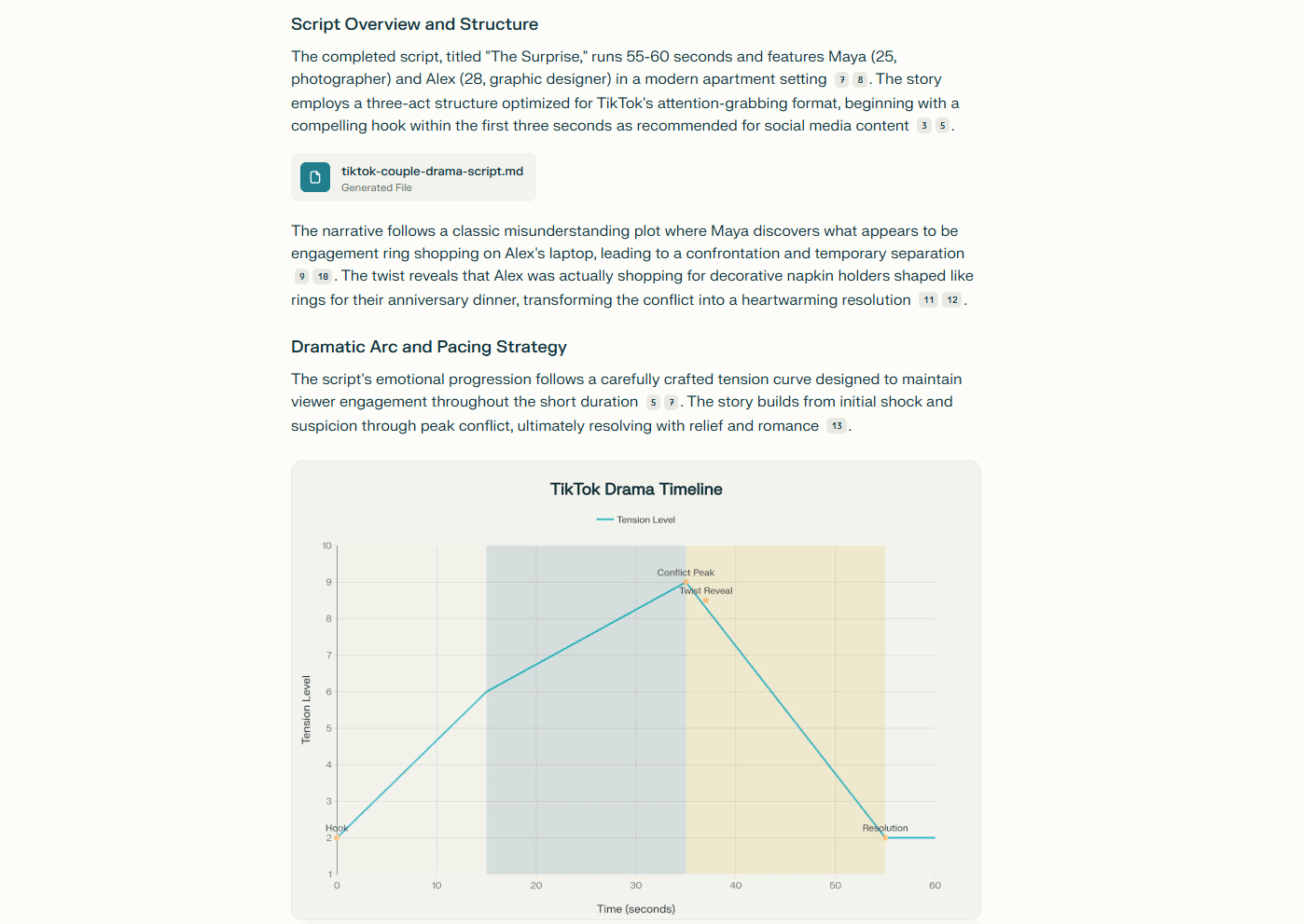 story script created by perplexity labs