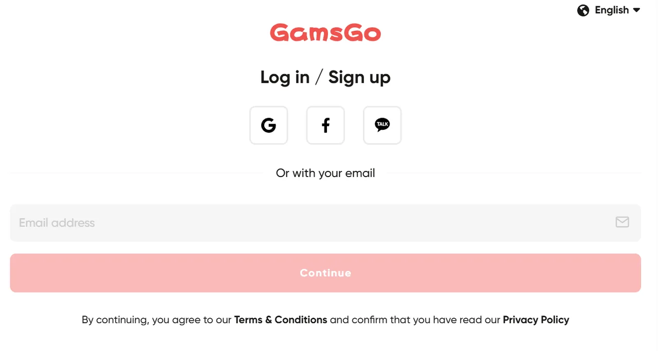 GamsGo Login