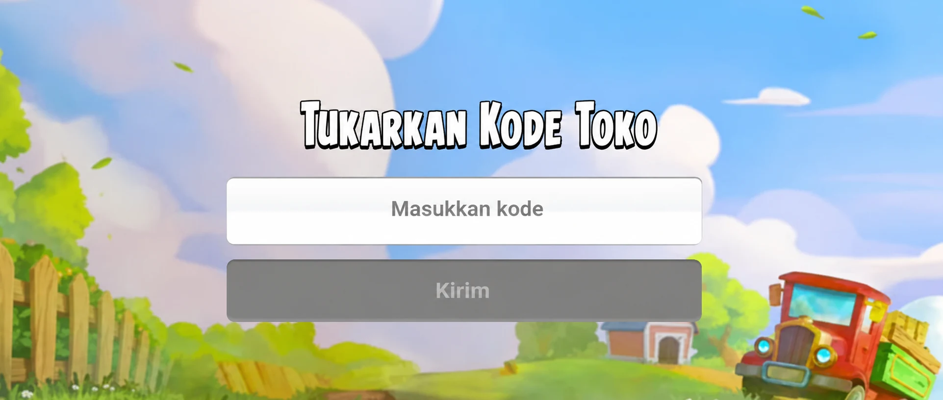 Langkah 2 Menukarkan Kode Toko Hay Day