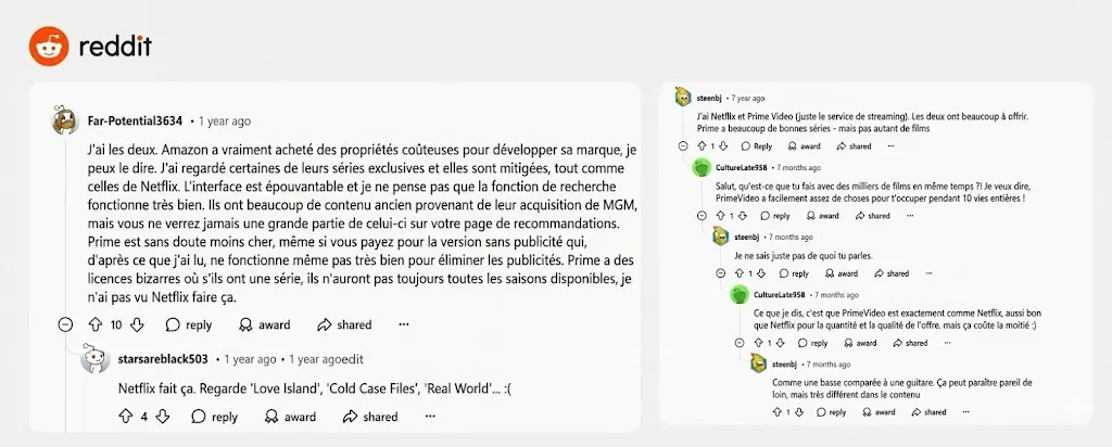 amazon prime ou netflix