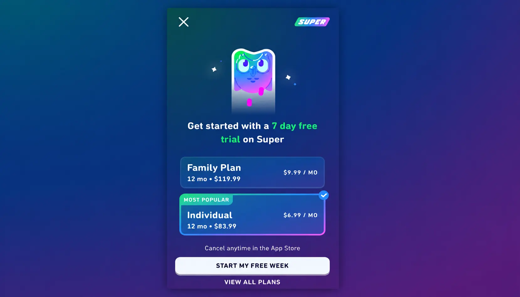 Super Duolingo Free Trial