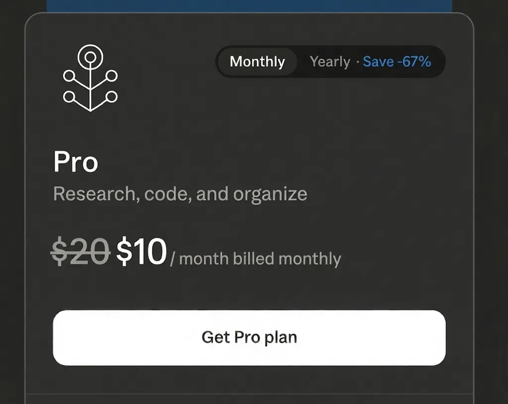 50% off Claude Pro for the first three months