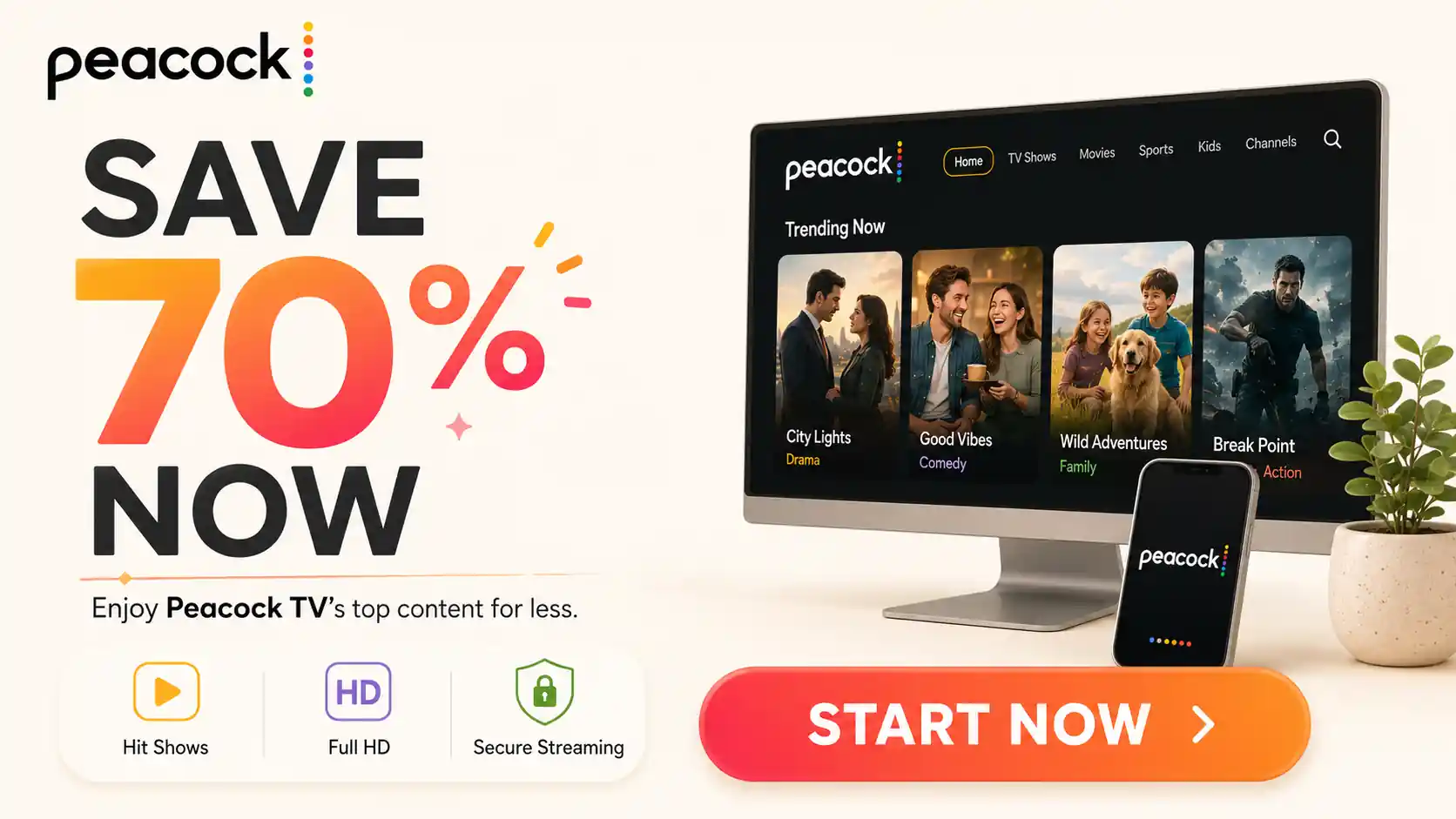 peacock tv student discount