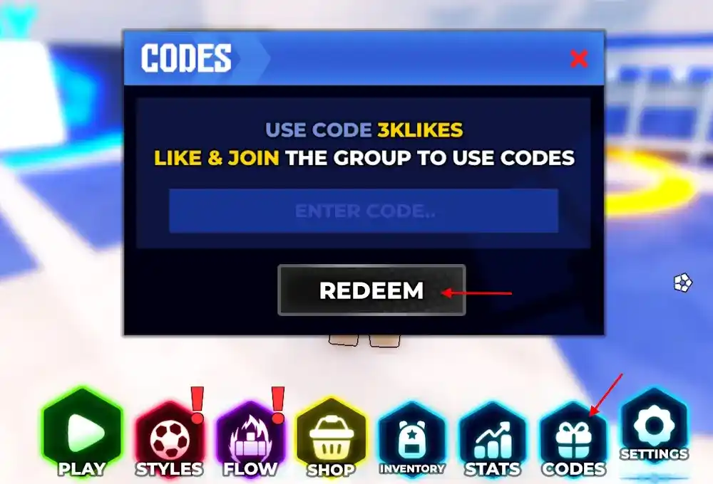 Redeem Codes in Blue Lock Rivals