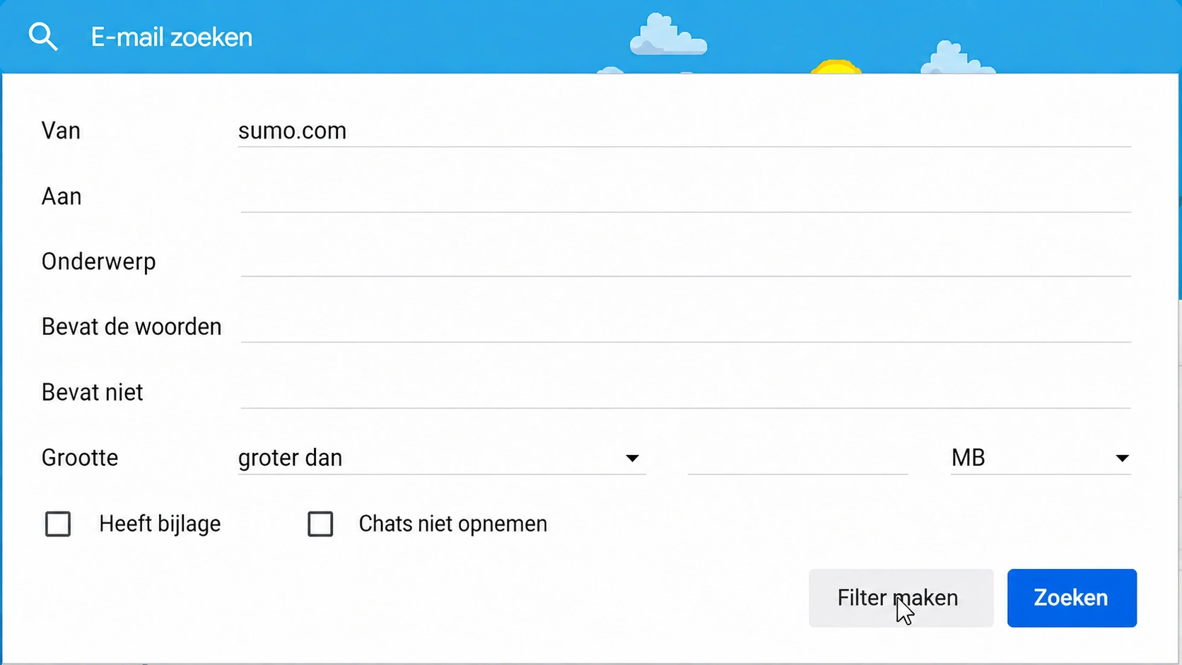 e-mails in Gmail whitelisten