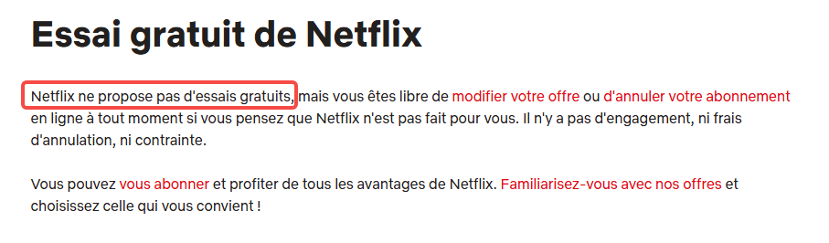 Le centre d’aide officiel de Netflix