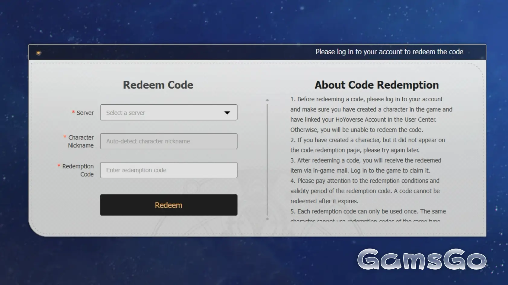 Redeem Honkai: Star Rail Codes
