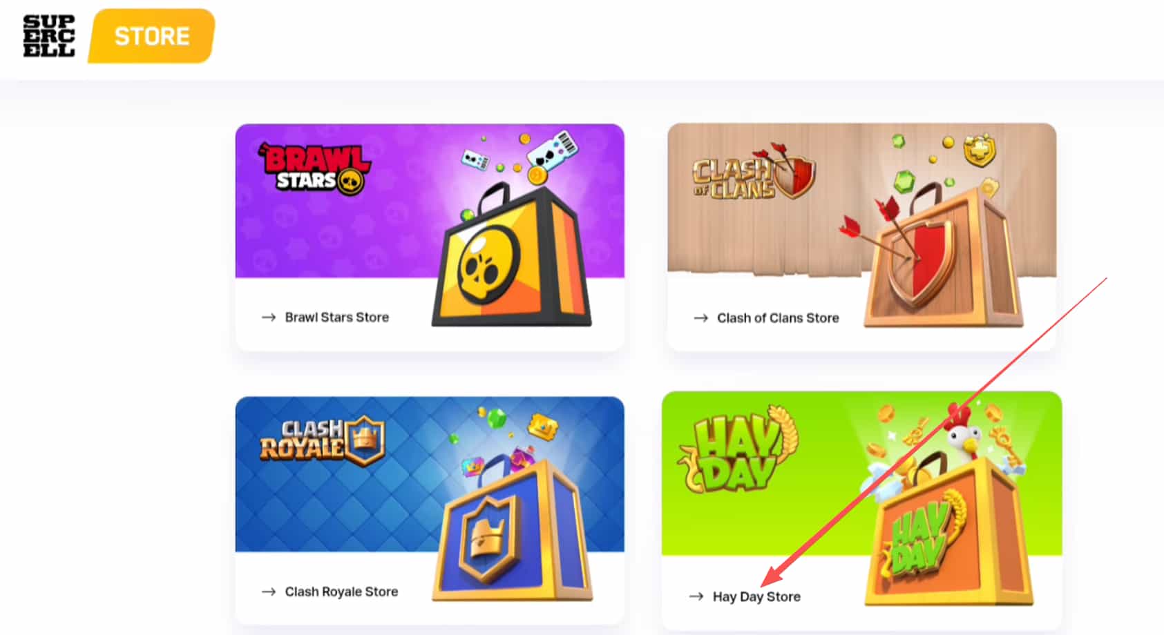 Redeem Hay Day Store Codes step 1