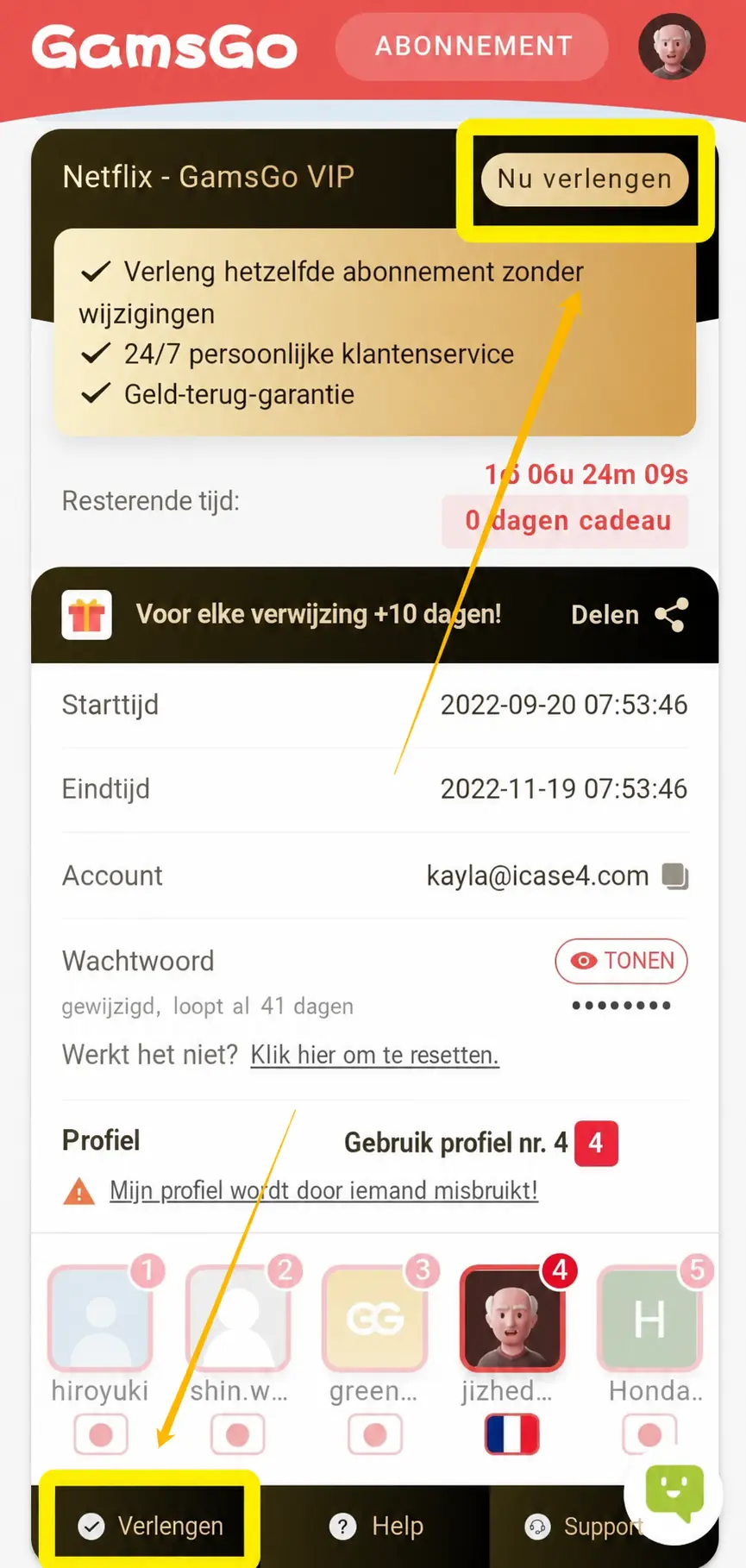 netflix verlengen