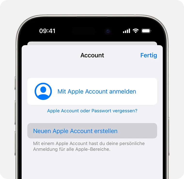 So erstellen Sie eine Apple-ID