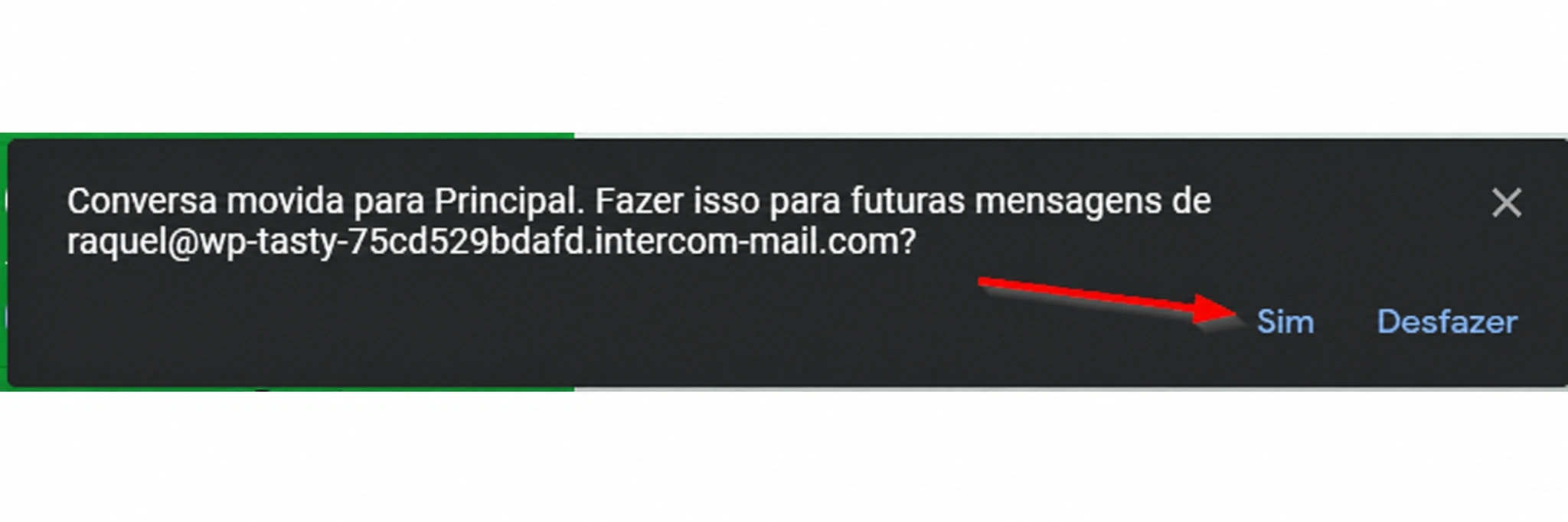 permitir e-mail no Gmail