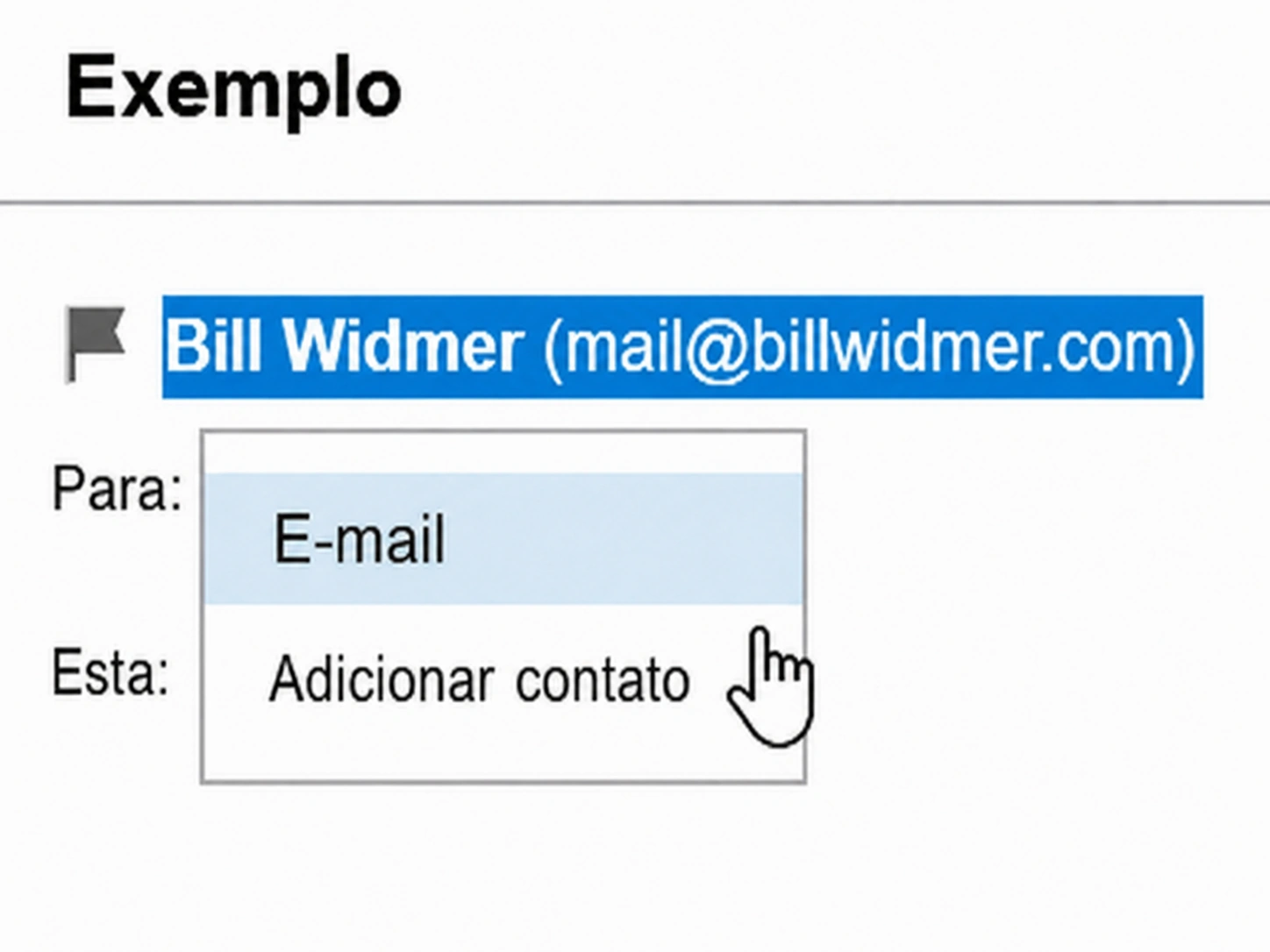 como você coloca um e-mail na lista de permissões no AOL