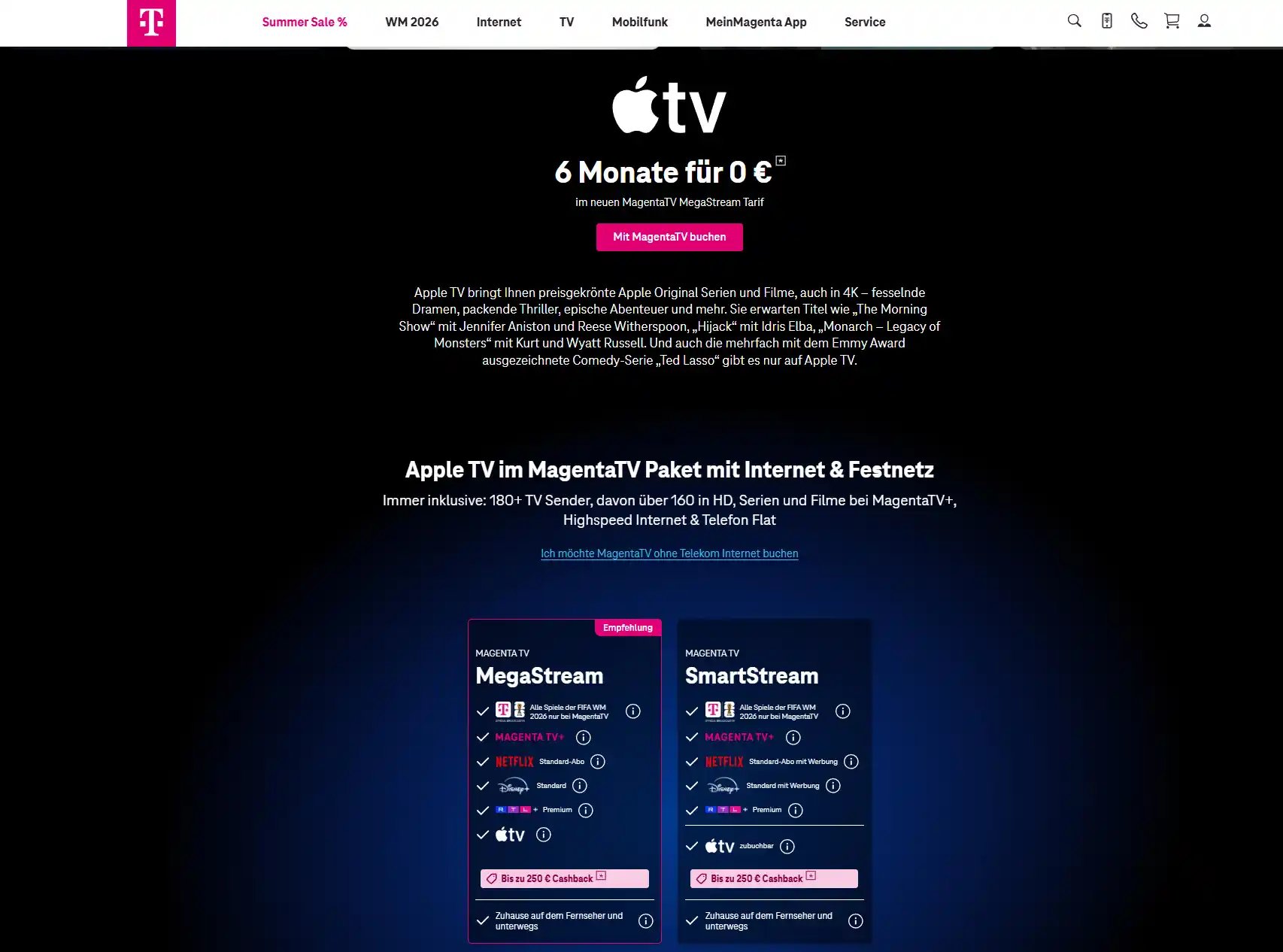 Apple TV günstig über Telekom / MagentaTV