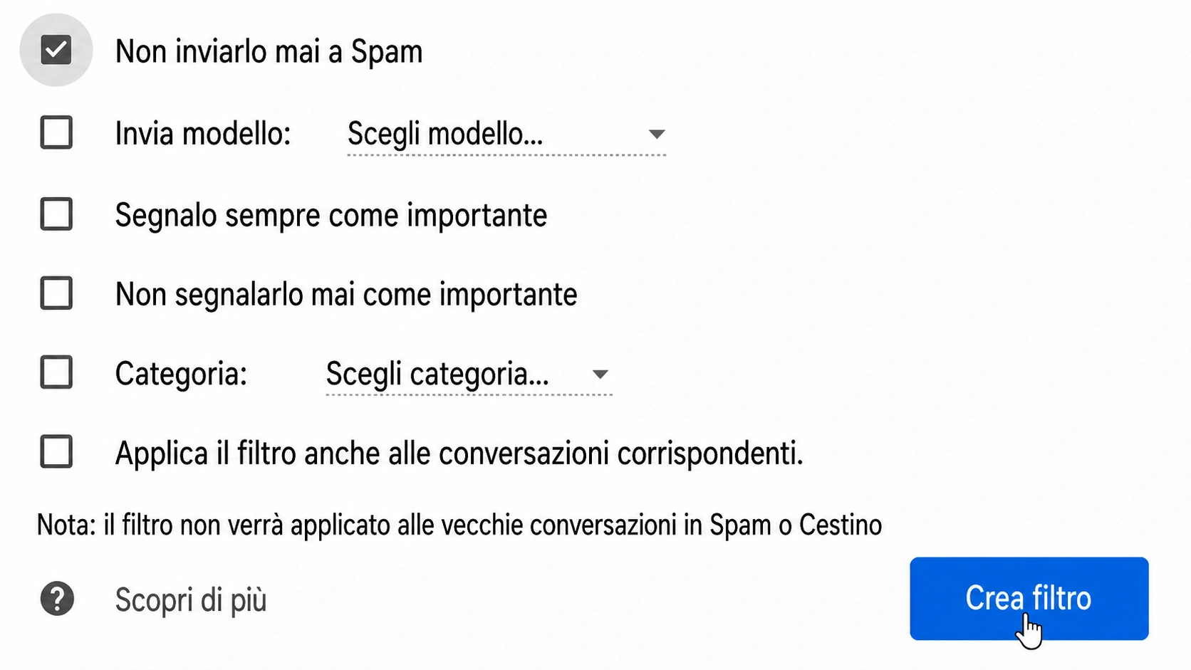 come puoi inserire un’e-mail nella whitelist