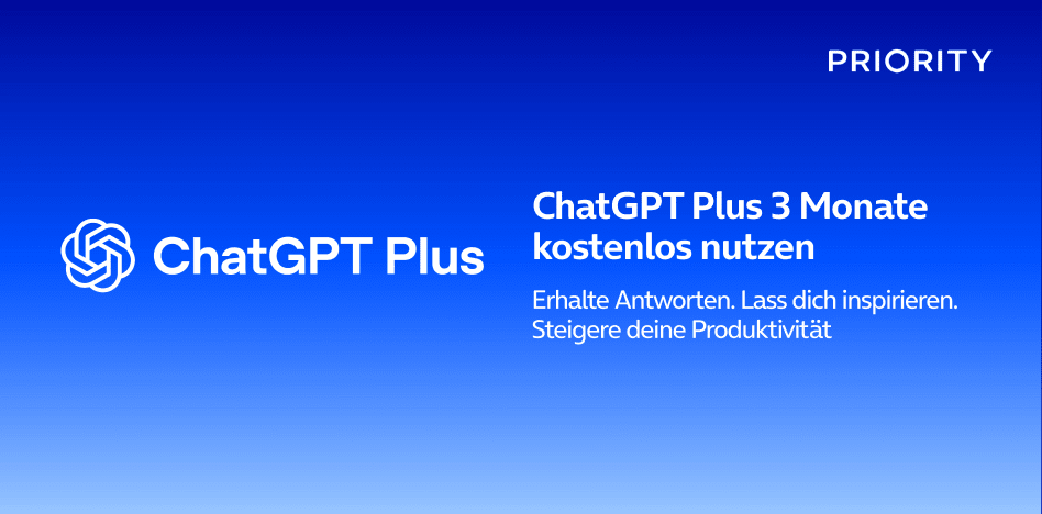 ChatGPT Plus kostenlos über O2 Telefónica Partneraktion