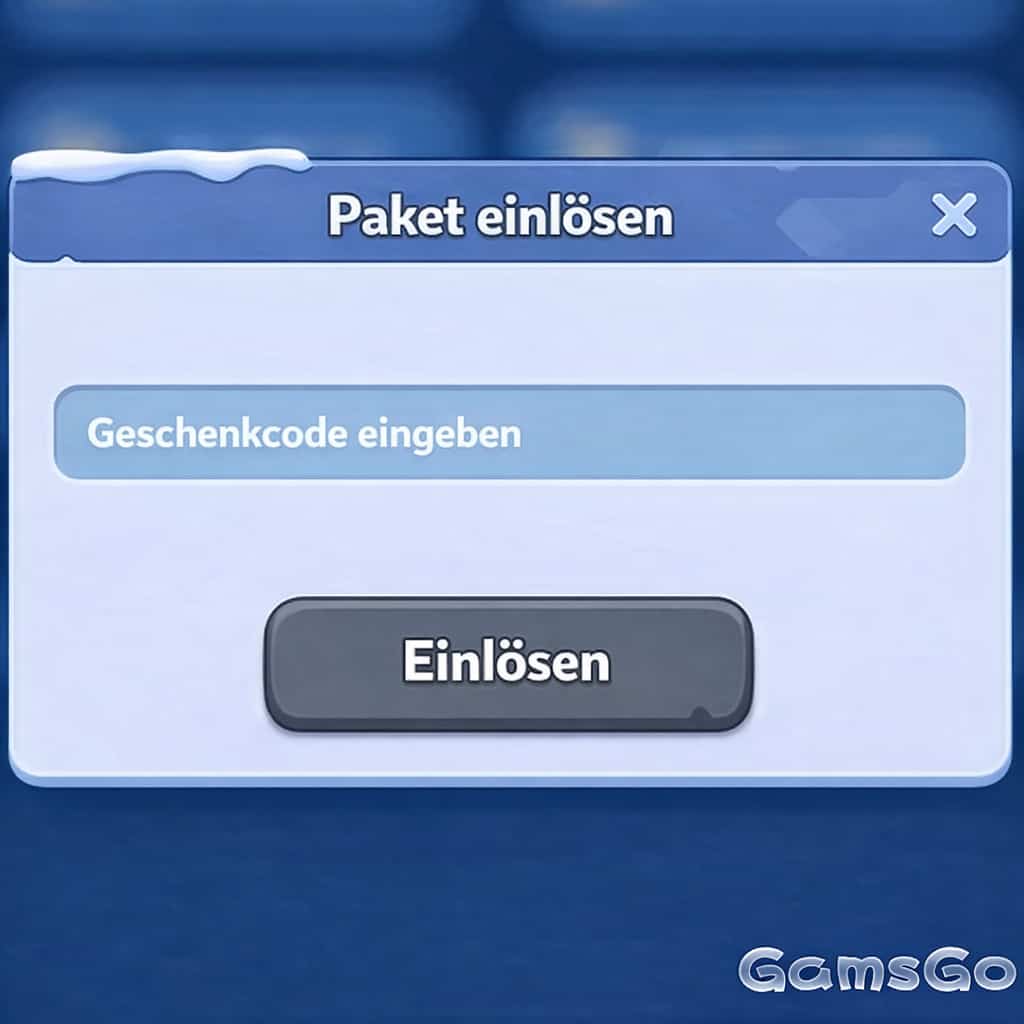 Code eingeben und bestätigen
