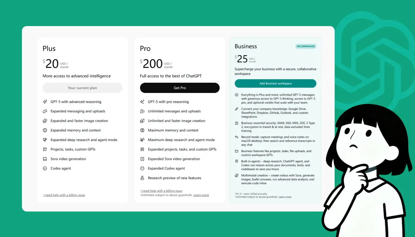 chatgpt price plans
