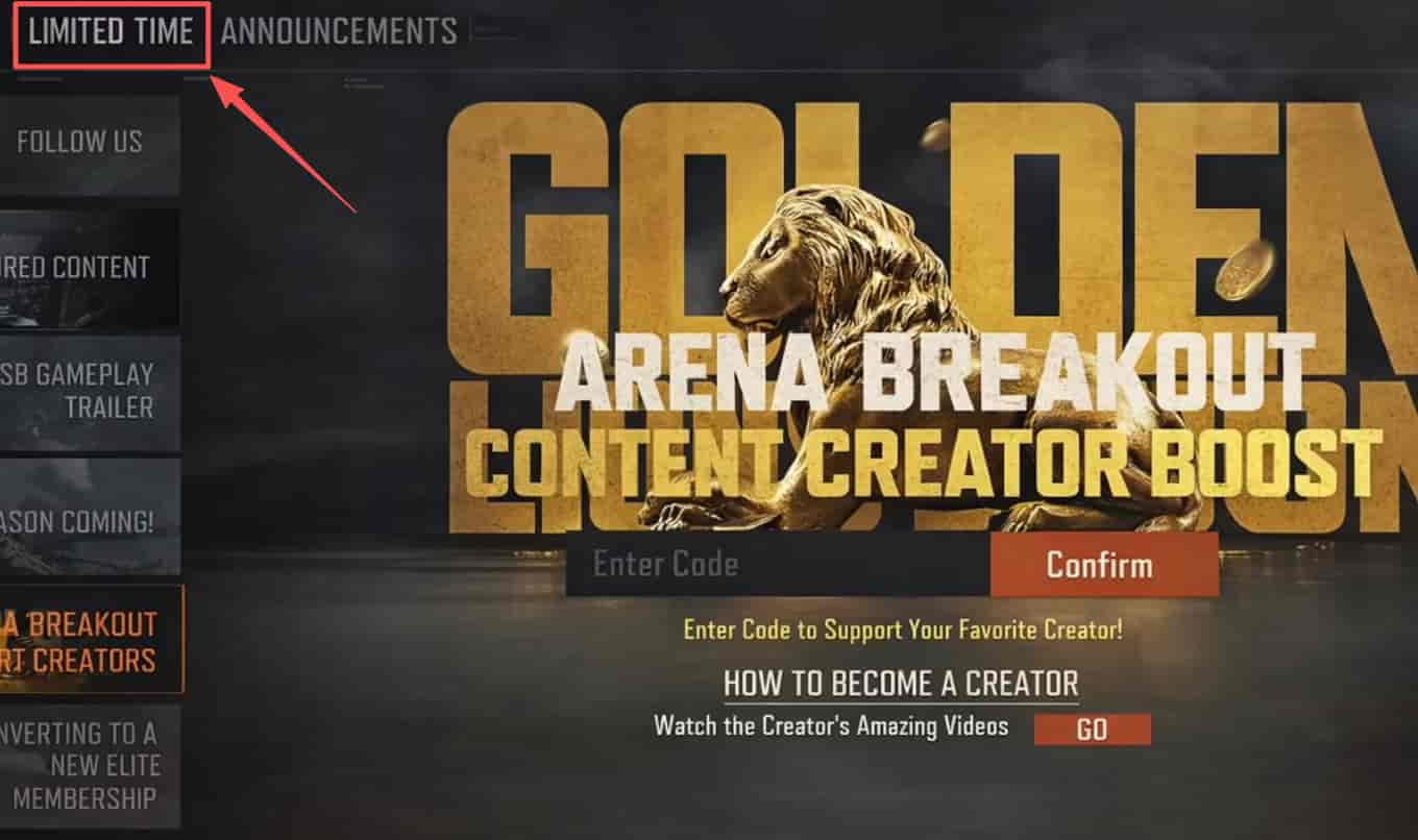 redeem arena breakout codes step 2