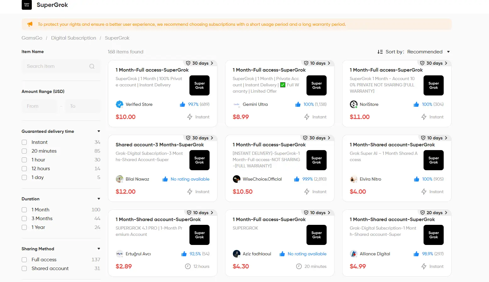GamsGo Grok discount