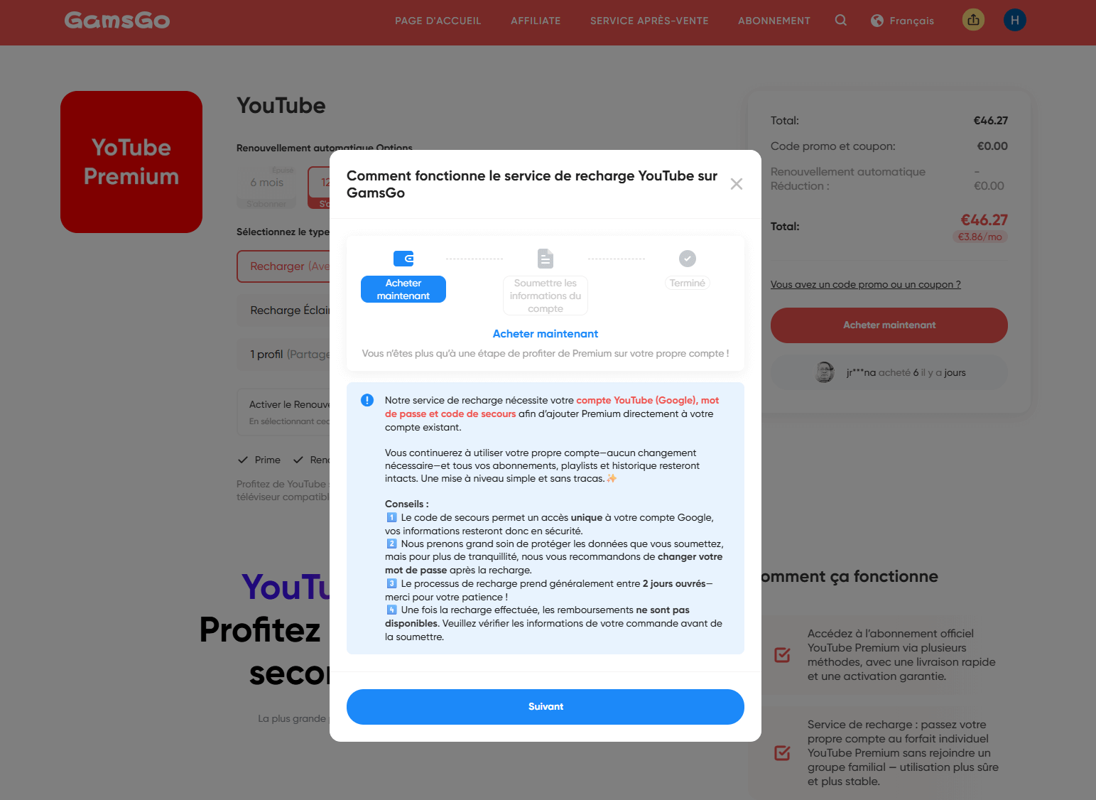 comment payer youtube premium moins cher