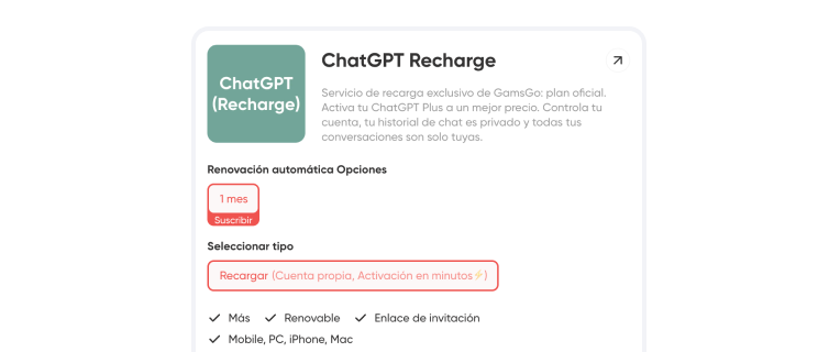 cuentas de chatgpt