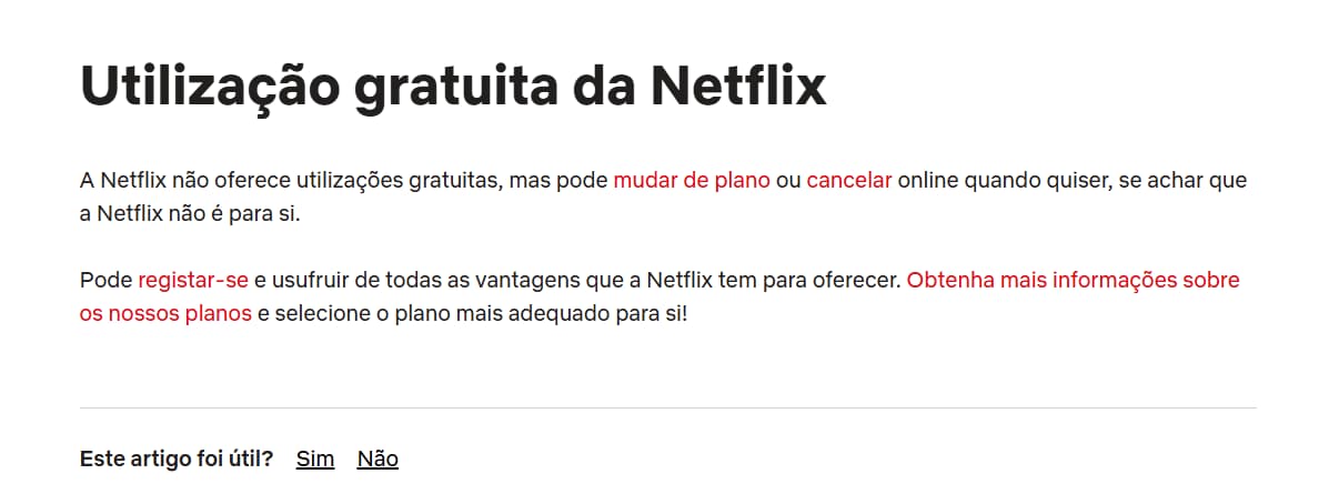 netflix de graça