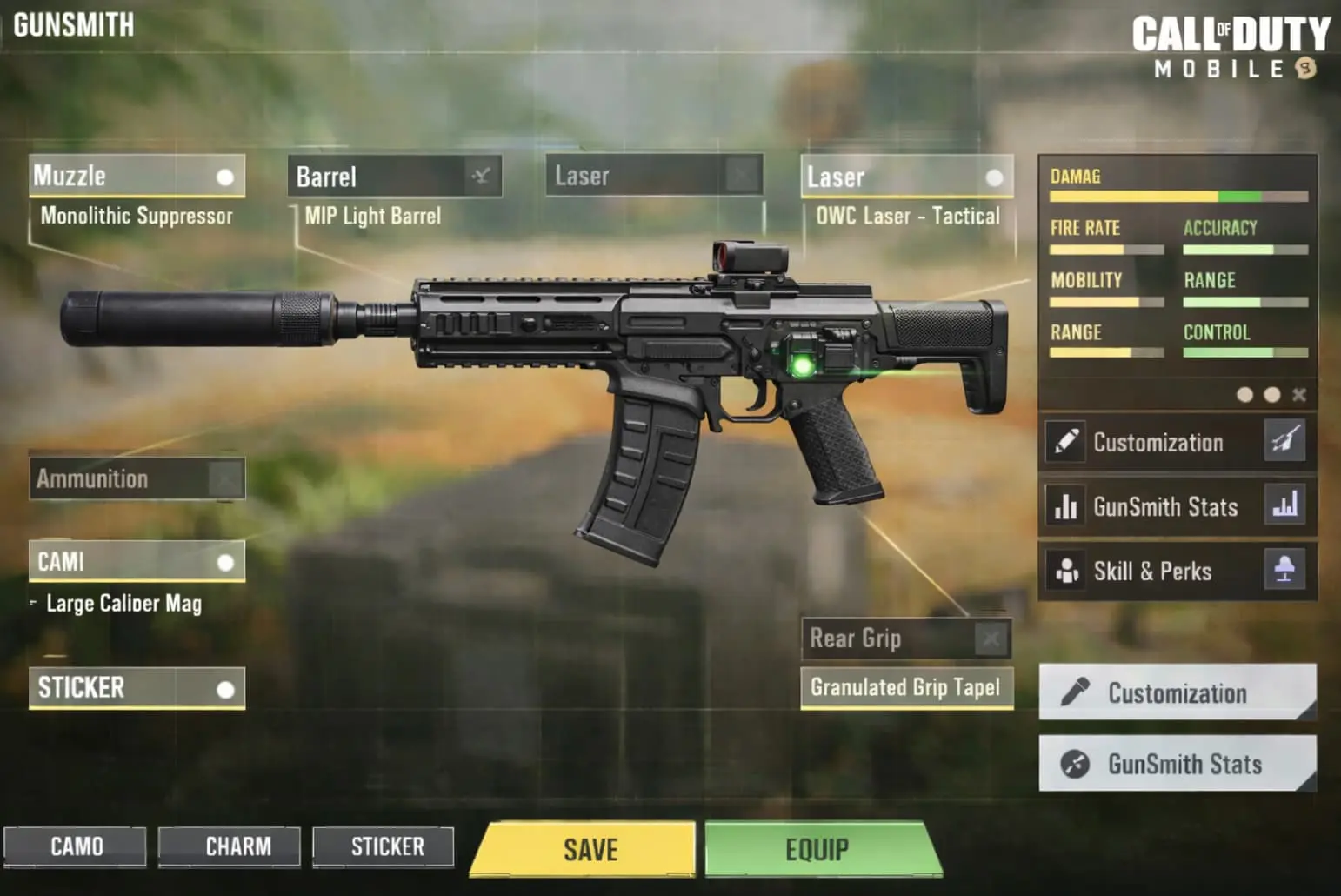 Meilleur équipement HVK-30 dans COD Mobile