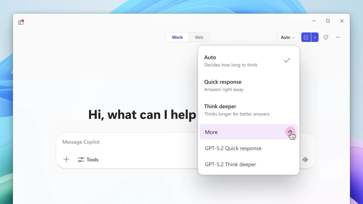 Free ChatGPT GPT-5.2 in Microsoft Copilot