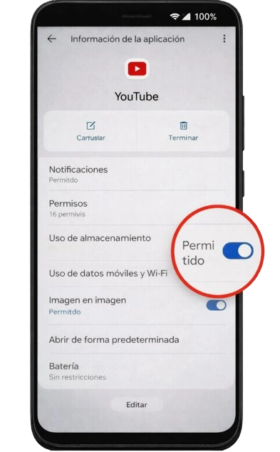 Activar función Imagen en imagen para YouTube en Android