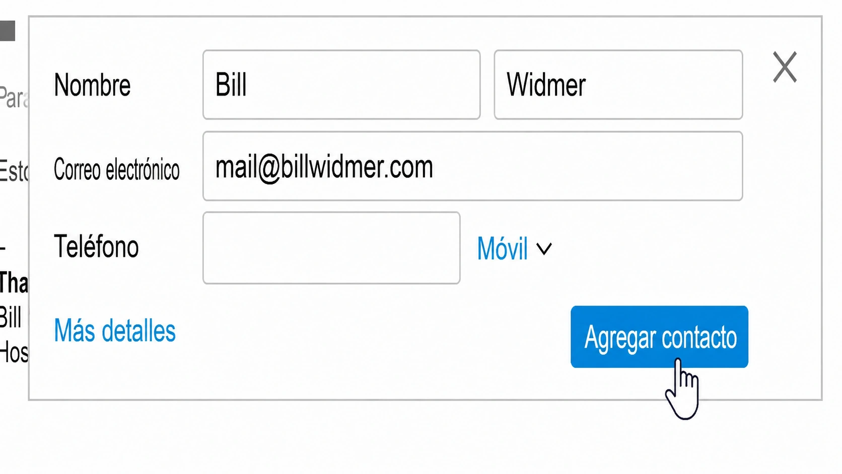 lista blanca de correo AOL