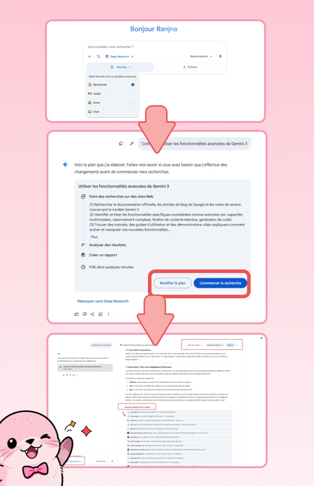 Comment utiliser la Recherche Approfondie de Gemini