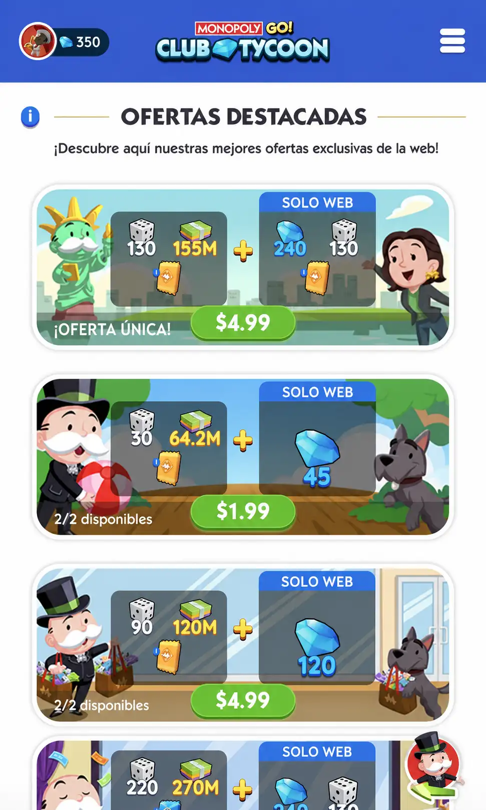 Tienda Tycoon del Tycoon Club