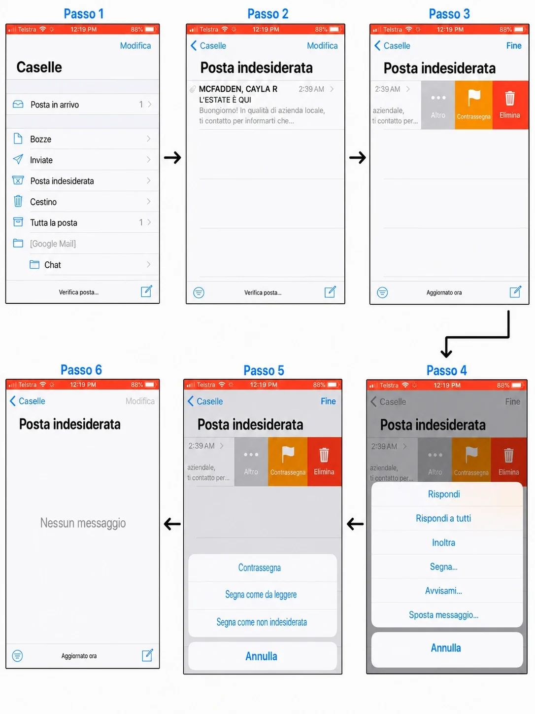 come inserire un’e-mail nella whitelist in Apple Mail