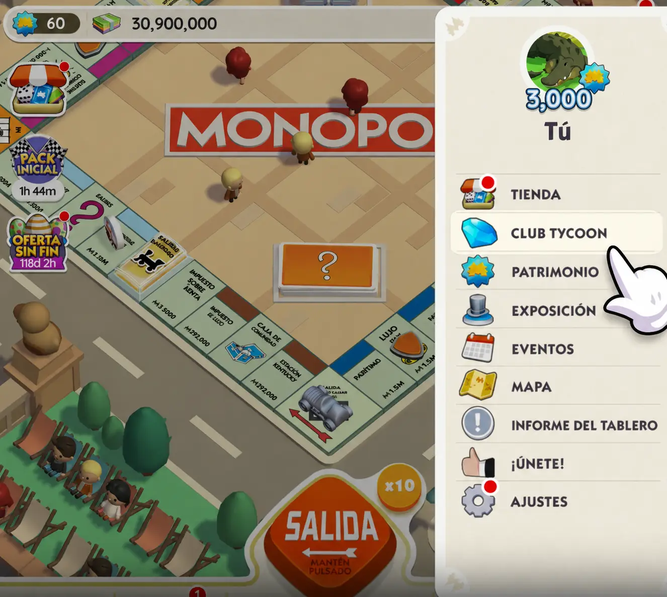 Acceso al Tycoon Club