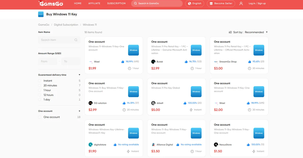 Select Windows 11 Package