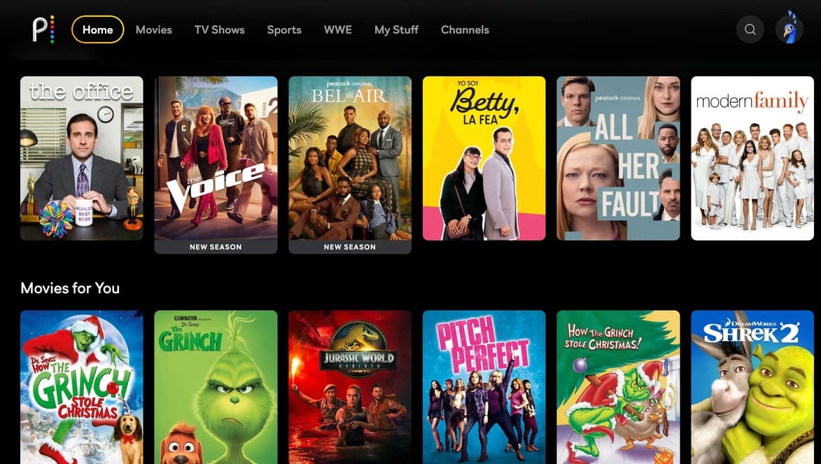 peacock premium plus