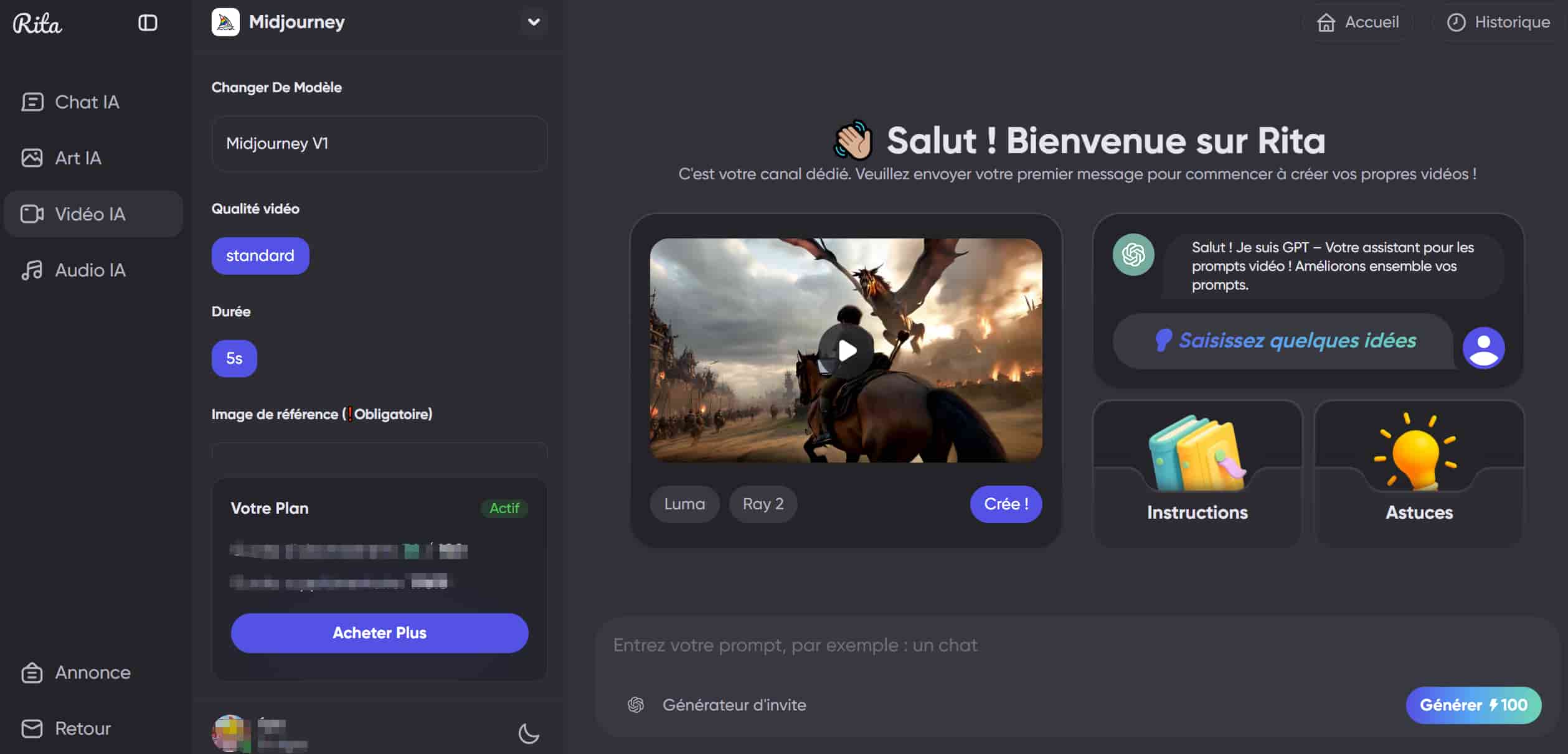 ia generate video