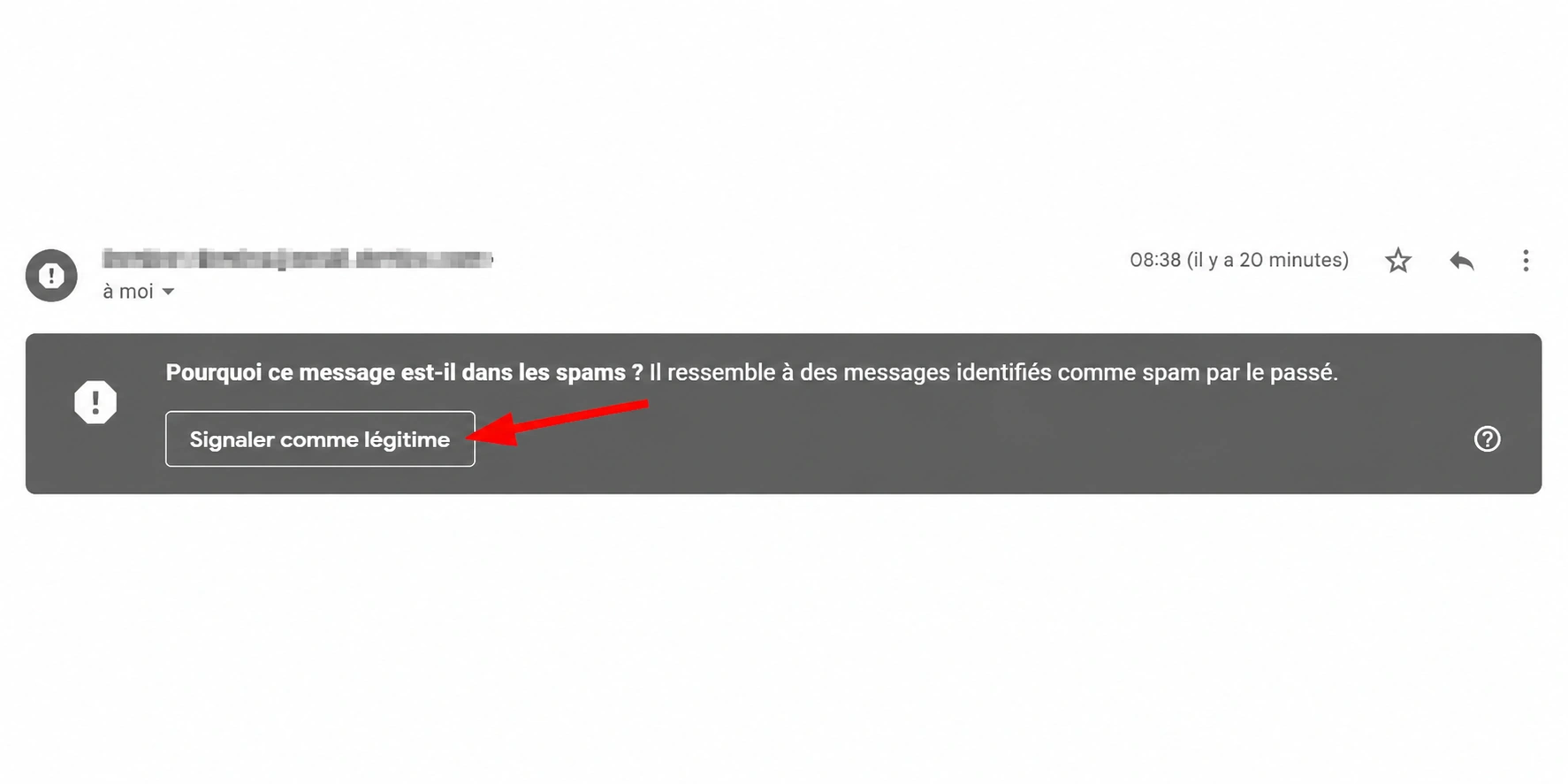ajouter un e-mail à la liste blanche dans Gmail