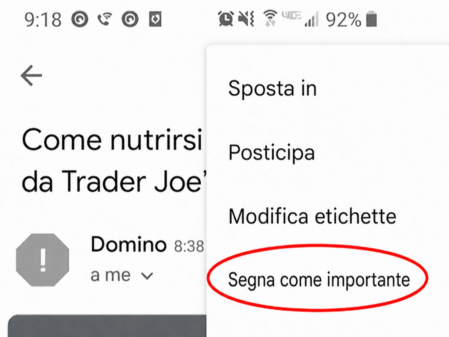 come inserire un’e-mail nella whitelist in Gmail