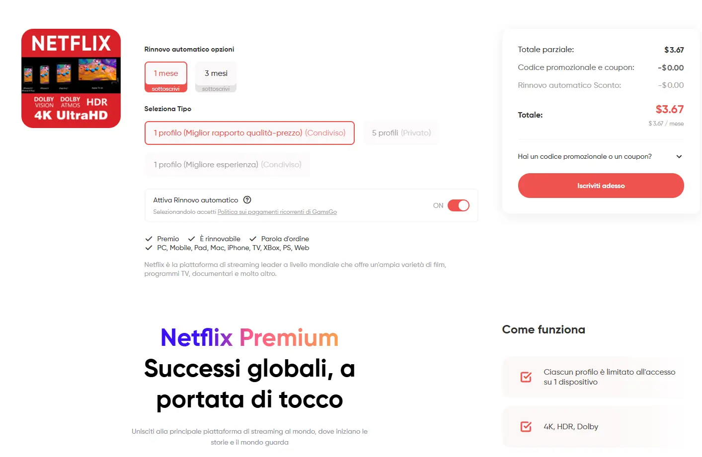 cambiare PIN Netflix