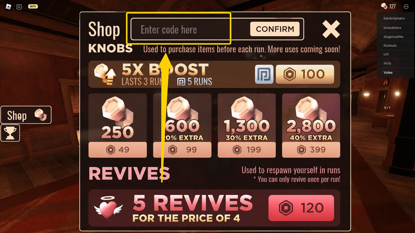 latest DOORS Codes