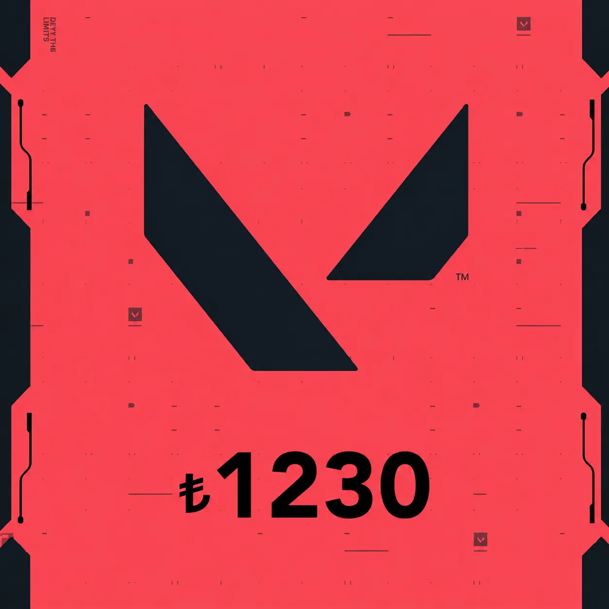 Valorant 1230 TRY - 4325 VP Gift Card