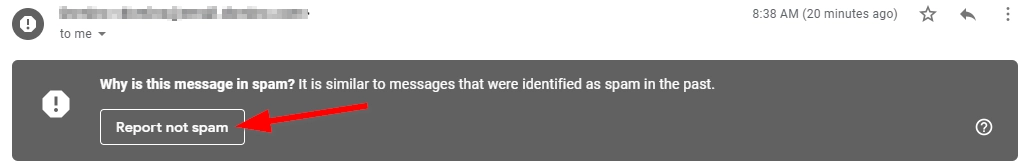 whitelist an email in gmail