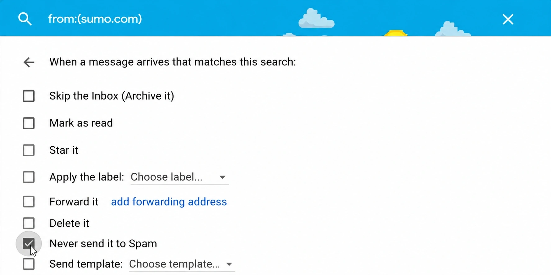 whitelist your emails in gmail