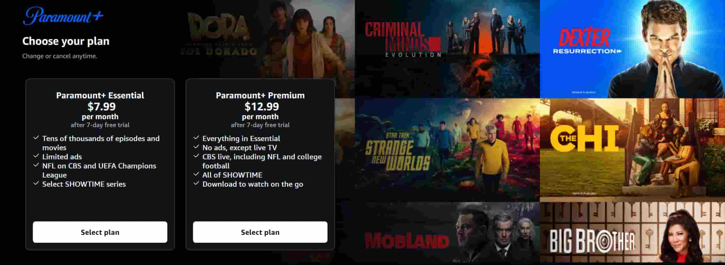 paramount plus free trial amazon prime