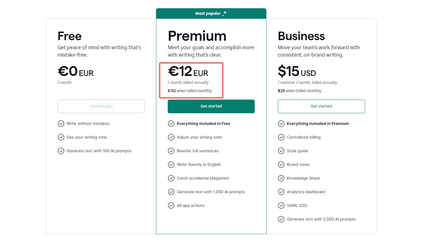 grammarly-subscription-price