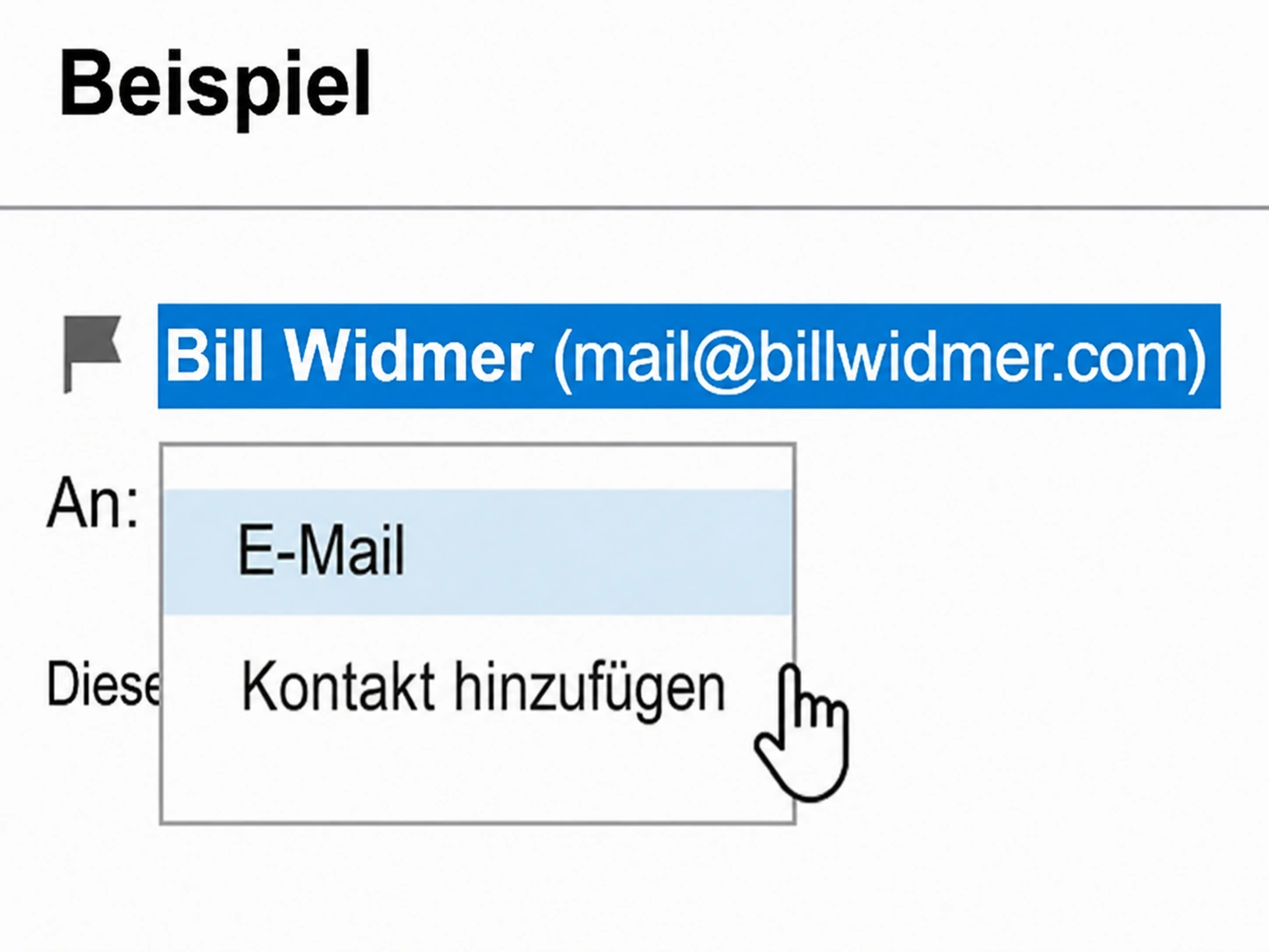 wie setzt man eine E-Mail in AOL auf die Whitelist