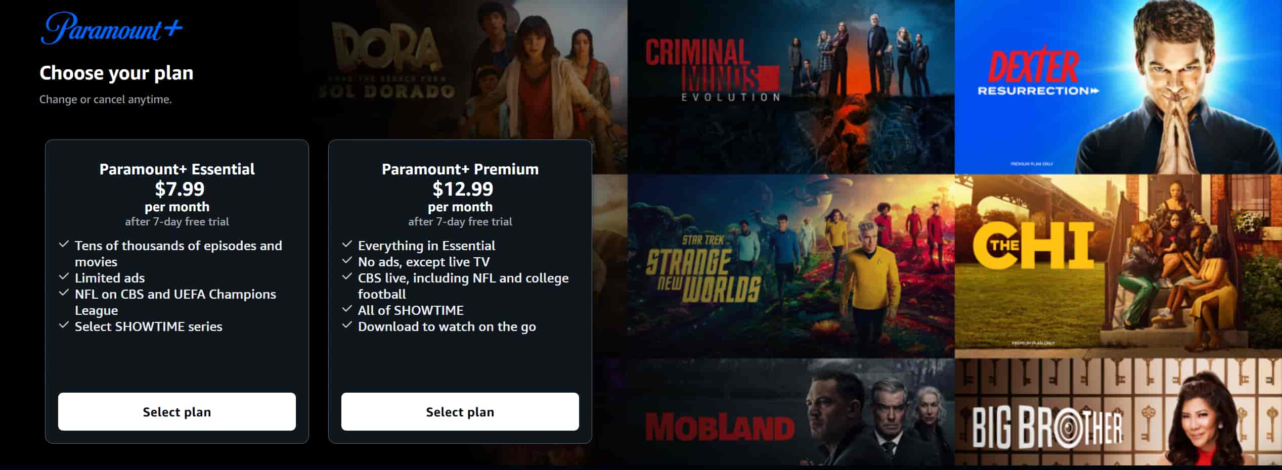 paramount plus free trial amazon prime